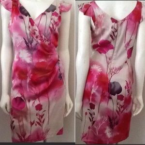 BARASCHI • Silk Floral Cocktail Dress